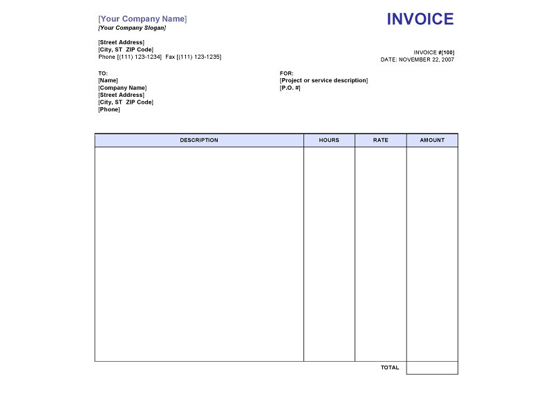 invoice template**