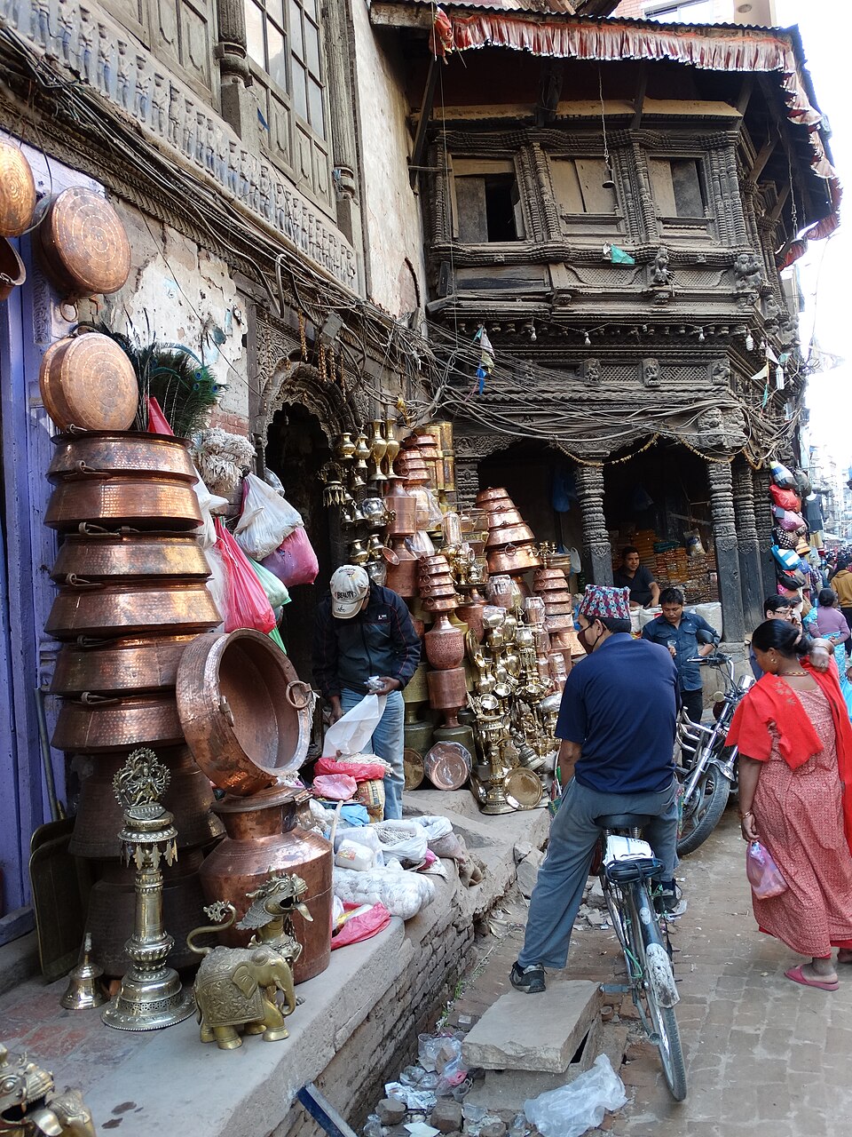 Nepalese market scene**