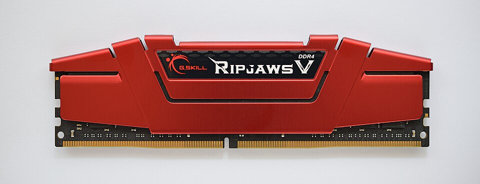 RAM memory module with chips