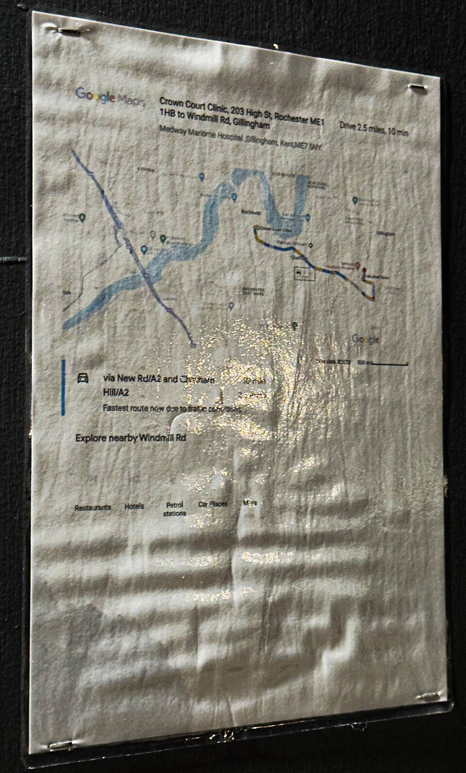 Google Maps route