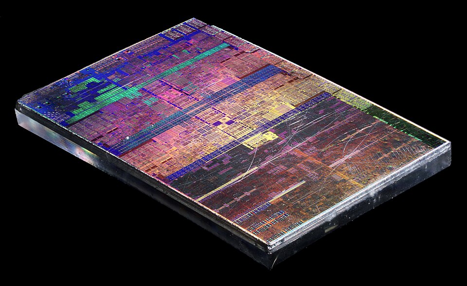 Intel Core i7 microprocessor die