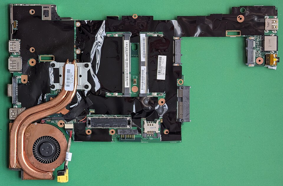 motherboard with RAM slots