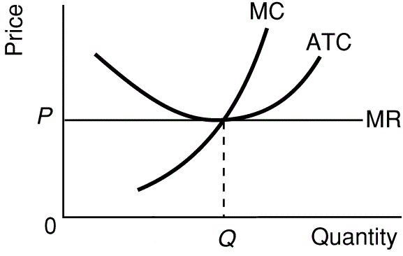 perfect competition market structure diagram with price taker firms