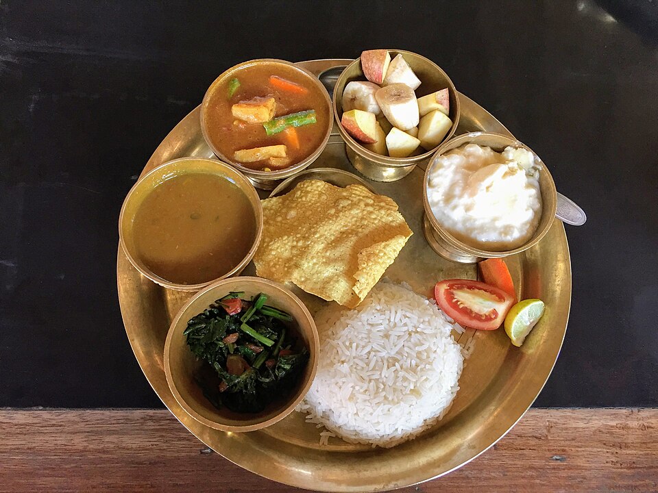 dal bhat tarkari plate**