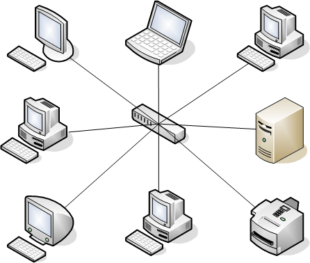 star network topology diagram