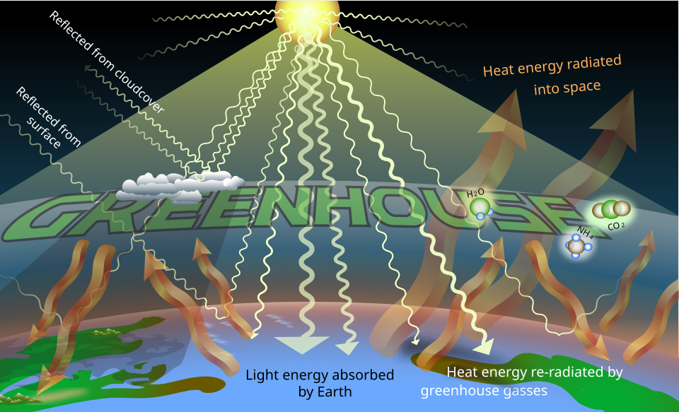 greenhouse effect diagram**