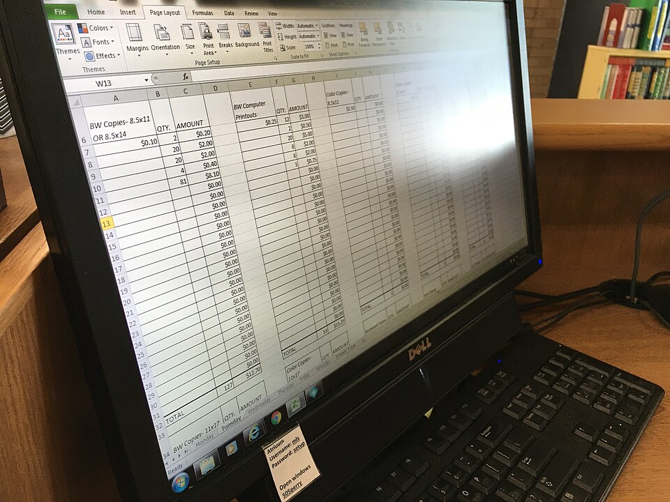 excel spreadsheet