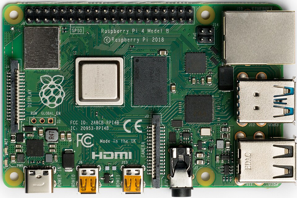 raspberry pi 4 labelled diagram