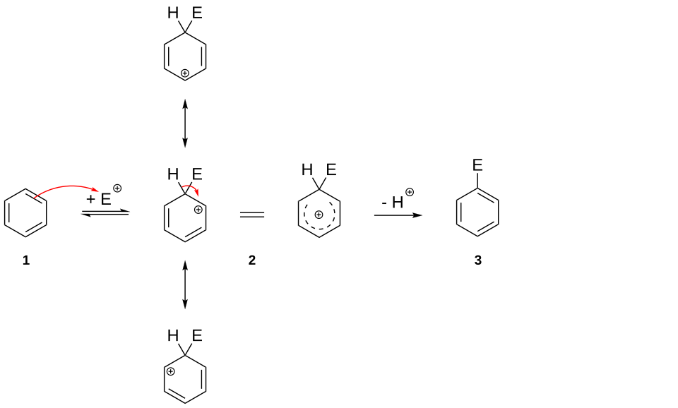 electrophilic aromatic substitution mechanism