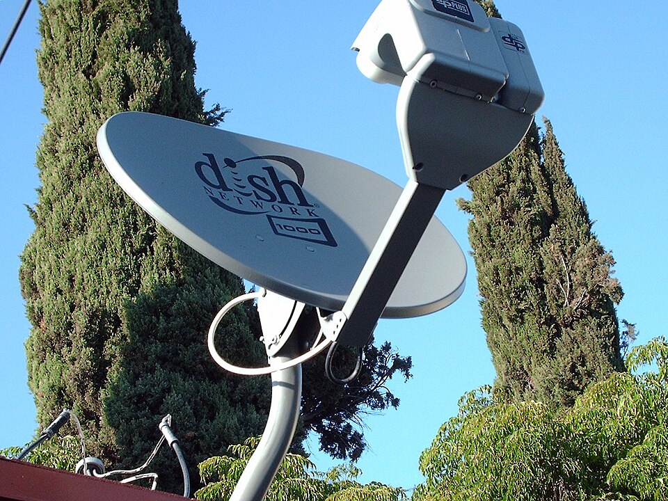 parabolic satellite dish