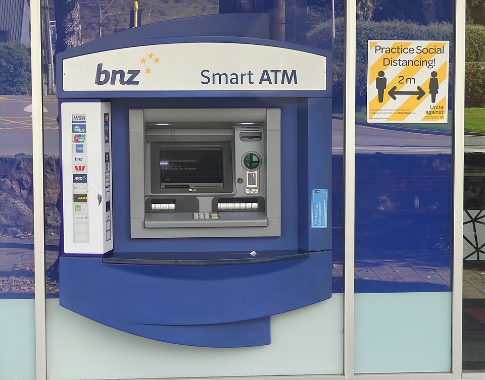 bank ATM machine**