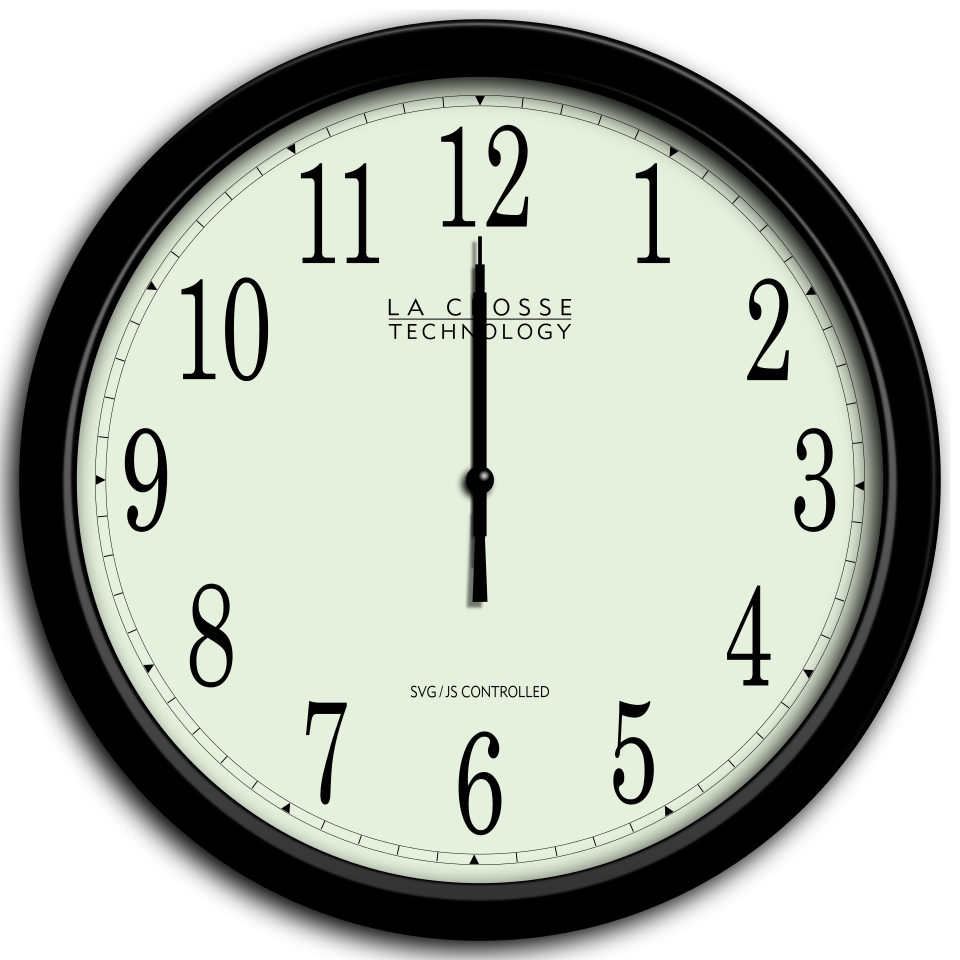 analog clock labelled diagram
