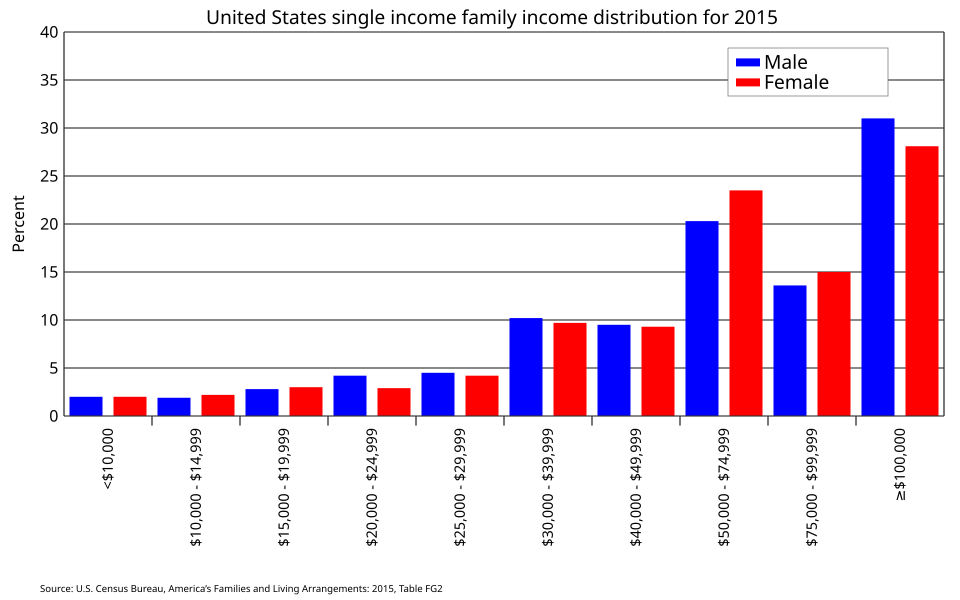 histogram of income distribution