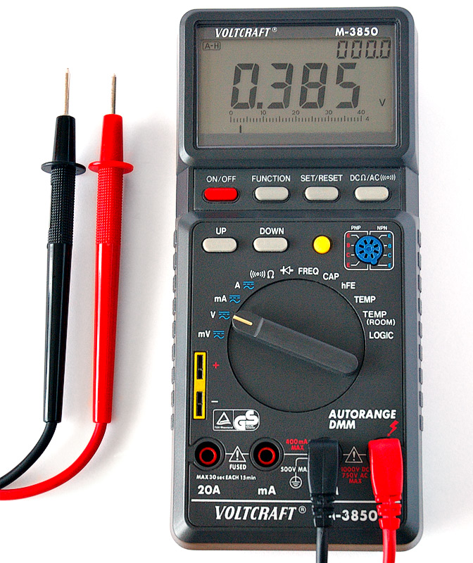 digital multimeter labelled diagram**