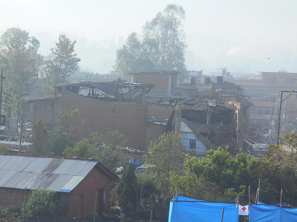 2015 Nepal earthquake damage**