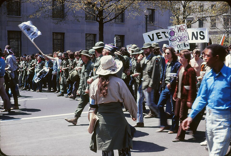Vietnam War protest poster**