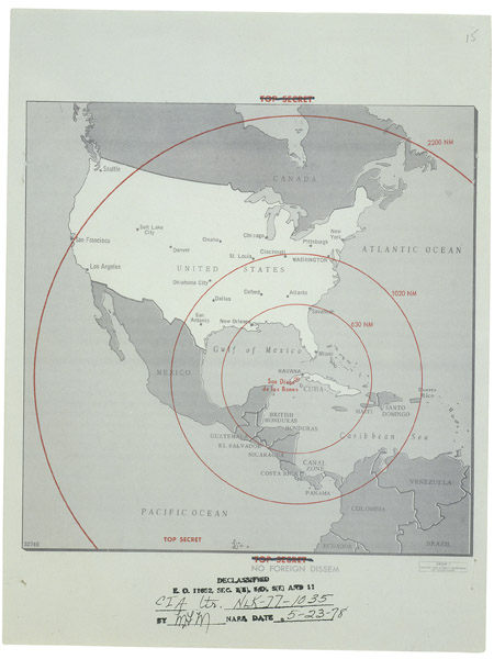Cuban Missile Crisis map**