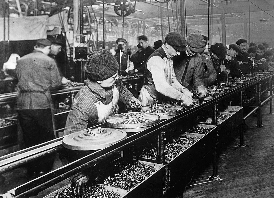 assembly line workers