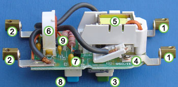 RCD (Residual Current Device) labelled diagram
