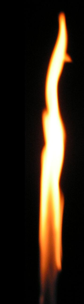 Bunsen burner flame