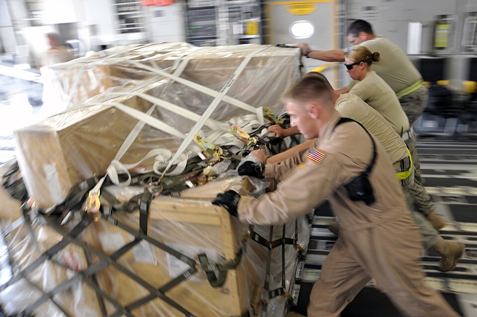 cargo plane loading