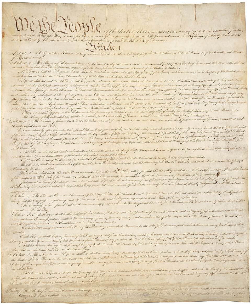 U.S. Constitution page
