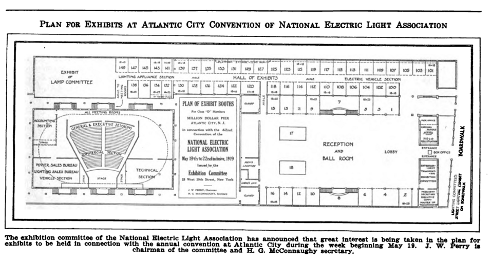 exhibition hall layout labelled diagram**