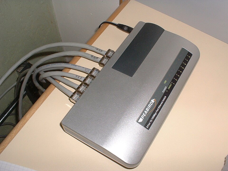 ethernet cable and switch